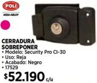 Construmart Poli cerradura sobreponer oferta