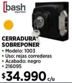 Construmart Bash cerradura sobreponer oferta