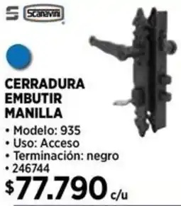 Construmart Scanavin cerradura embutir manilla oferta