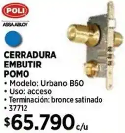 Construmart Poli cerradura embutir pomo oferta