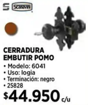 Construmart Scanavini cerradura embutir pomo oferta