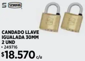 Construmart Scanavini candado llave igualada oferta