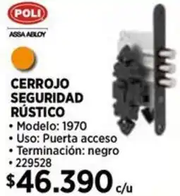 Construmart Poli cerrojo seguridad rústico oferta