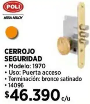 Construmart Poli cerrojo seguridad oferta