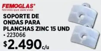 Construmart Soporte de ondas para planchas zinc oferta