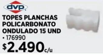 Construmart Topes planchas policarbonato ondulado oferta