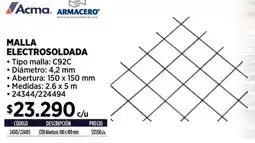 Construmart Malla electrosoldada oferta