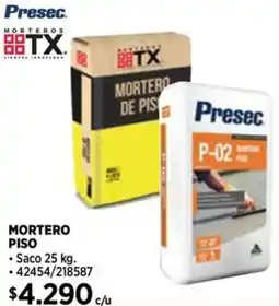 Construmart Presec mortero piso oferta