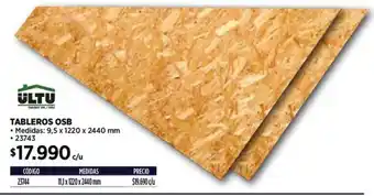 Construmart Ultu tableros osb oferta