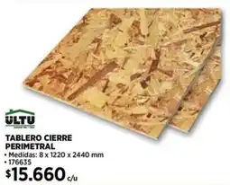 Construmart Ultu tablero cierre perimetral oferta