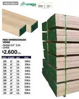 Construmart Leonera pino seco cepillado oferta