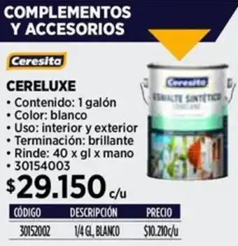 Construmart Ceresita cereluxe oferta