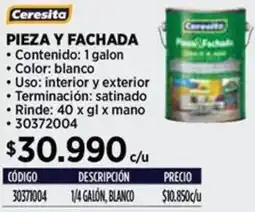 Construmart Ceresita pieza y fachada oferta