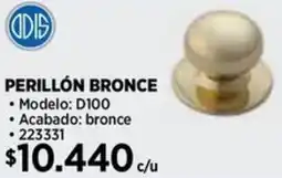 Construmart Perillón bronce oferta