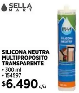 Construmart Sella mart silicona neutra multipropósito transparente oferta