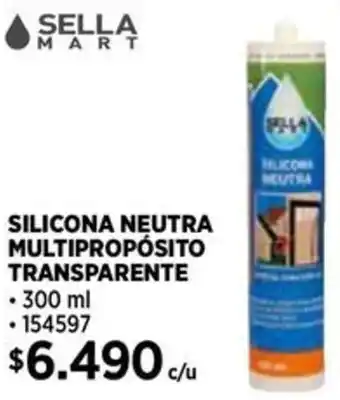 Construmart Sella mart silicona neutra multipropósito transparente oferta