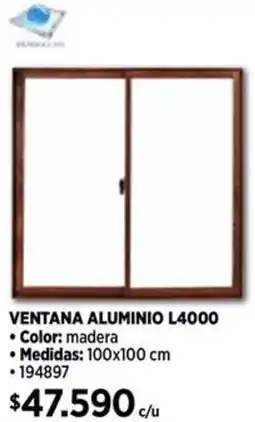 Construmart Ventana aluminio L4000 oferta