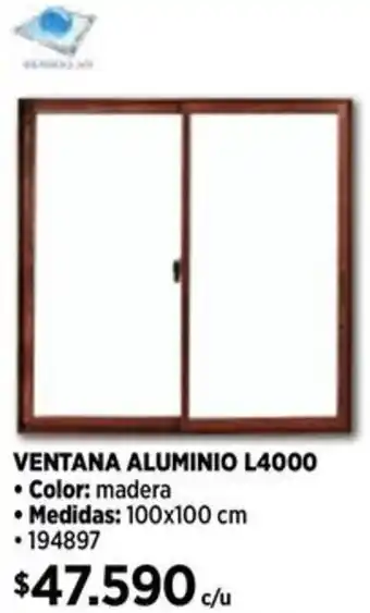 Construmart Ventana aluminio L4000 oferta