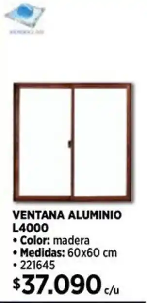 Construmart Ventana aluminio L4000 oferta