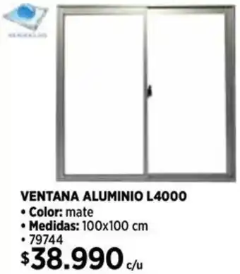 Construmart Ventana aluminio L4000 oferta