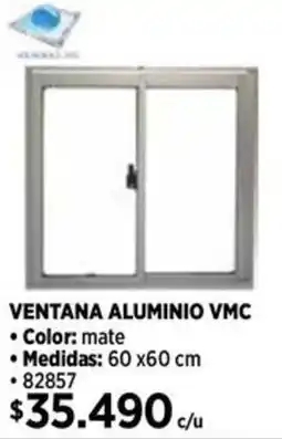 Construmart Ventana aluminio vmc oferta