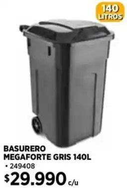 Construmart BASURERO MEGAFORTE GRIS oferta