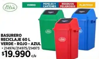 Construmart Basurero reciclaje oferta