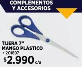 Construmart Tijera 7" mango plástico oferta