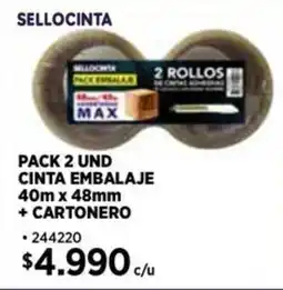 Construmart Sellocinta pack 2 und cinta embalaje oferta