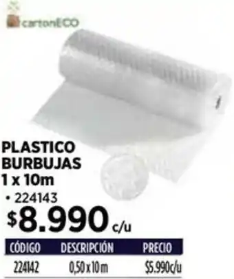 Construmart Plastico burbujas oferta