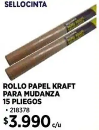 Construmart Sellocinta rollo papel kraft para mudanza oferta