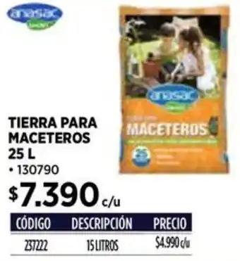 Construmart Tierra para maceteros oferta