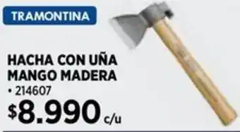 Construmart Tramontina hacha con una mango madera oferta