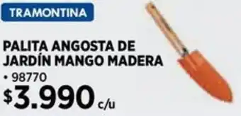 Construmart Tramontina palita angosta de jardín mango madera oferta