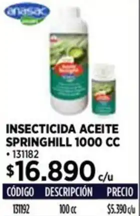 Construmart Insecticida aceite springhill oferta