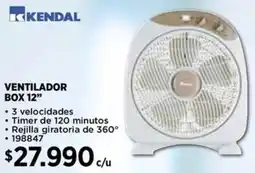 Construmart Kendal ventilador box 12" oferta