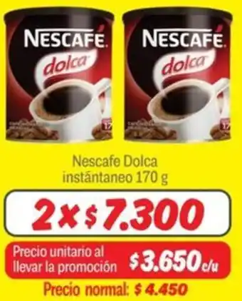 Mayorista 10 Nescafe dolca instantaneo oferta