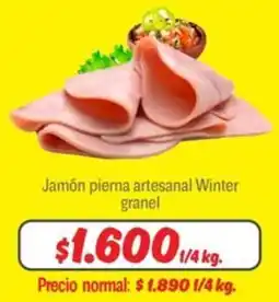 Mayorista 10 Jamón pierna artesanal winter granel oferta