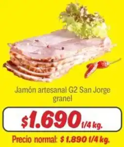 Mayorista 10 Jamón artesanal g2 san jorge granel oferta