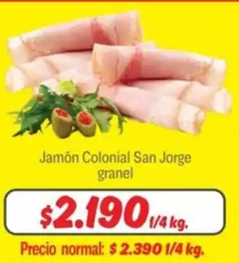 Mayorista 10 Jamón colonial san jorge granel oferta