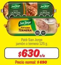 Mayorista 10 Paté san jorge jamón o ternera oferta