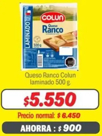 Mayorista 10 Queso ranco colun laminado oferta