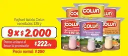 Mayorista 10 Colun yoghurt batido variedades oferta