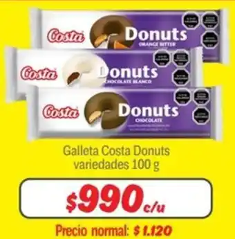 Mayorista 10 Galleta costa donuts variedades oferta