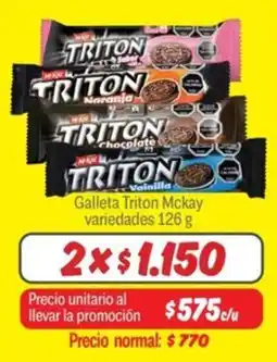 Mayorista 10 Galleta triton mckay variedades oferta