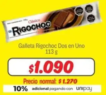 Mayorista 10 Rigochoc galleta dos en uno oferta