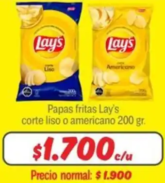 Mayorista 10 Papas fritas lay's corte liso o americano oferta