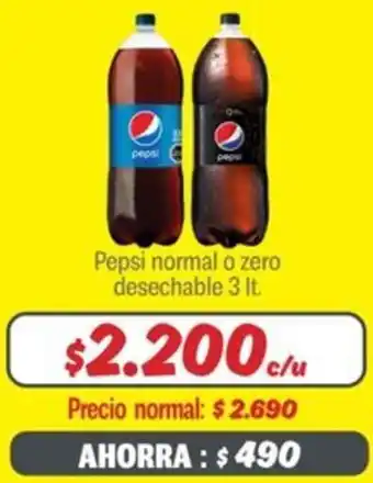 Mayorista 10 Pepsi normal o zero desechable oferta