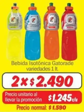 Mayorista 10 Bebida isotónica gatorade variedades oferta