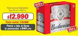 Mayorista 10 Budweiser pack cerveza oferta